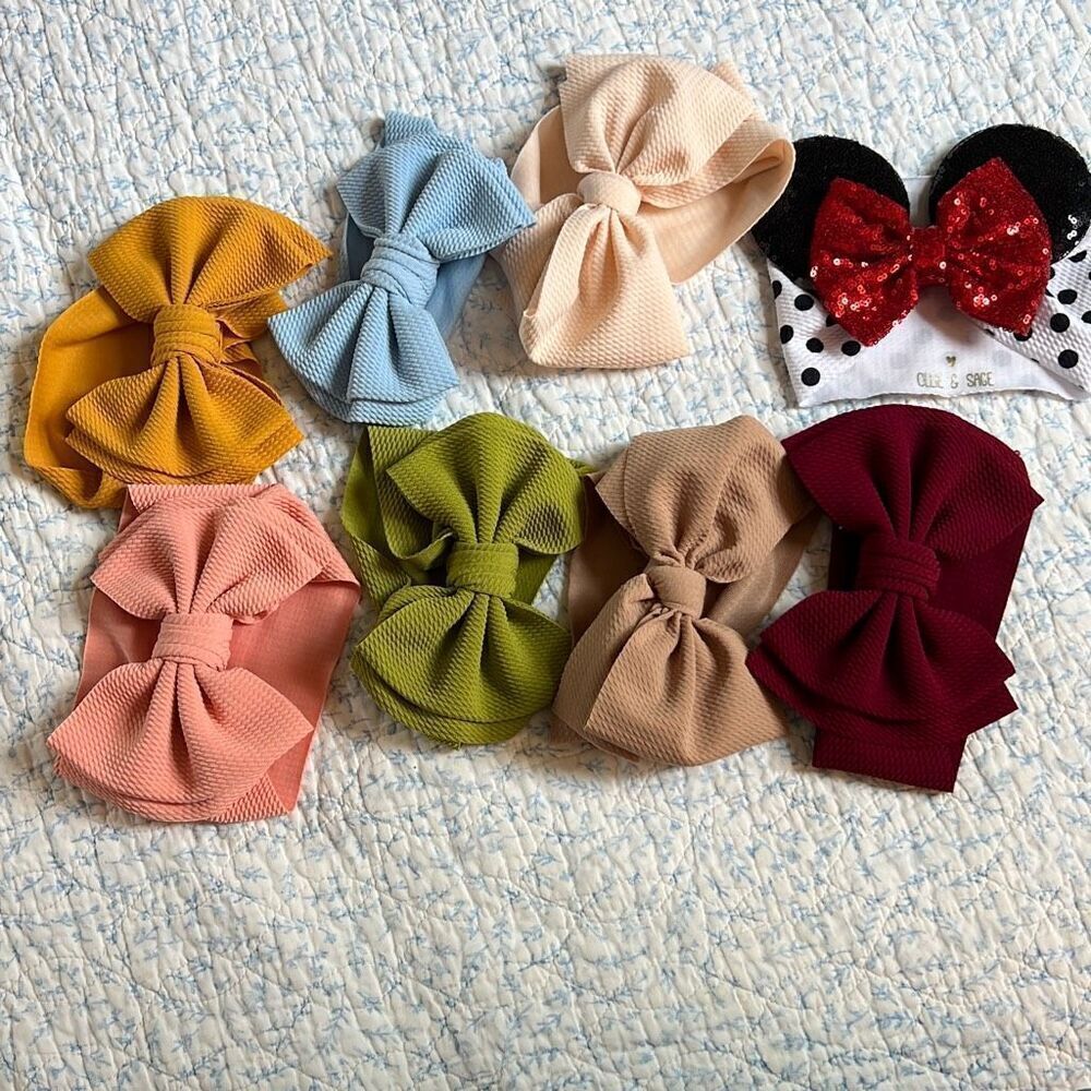 Bundle of 8 Ollie &‎ sage baby headbands